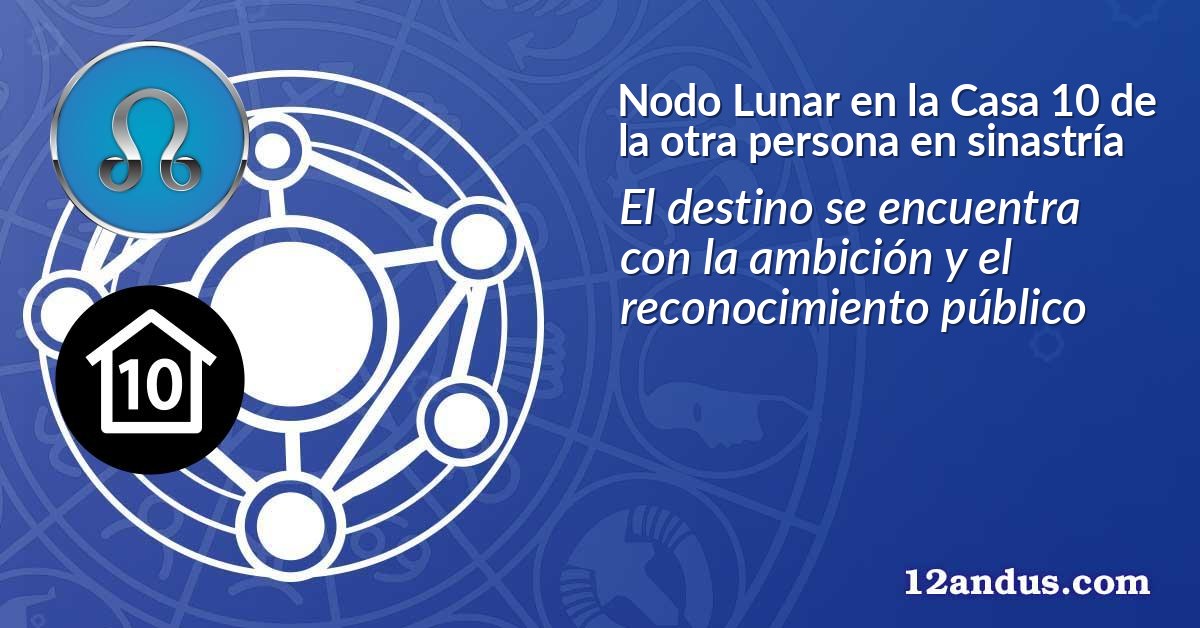 Nodo Lunar en la Casa 10 de la otra persona en sinastría