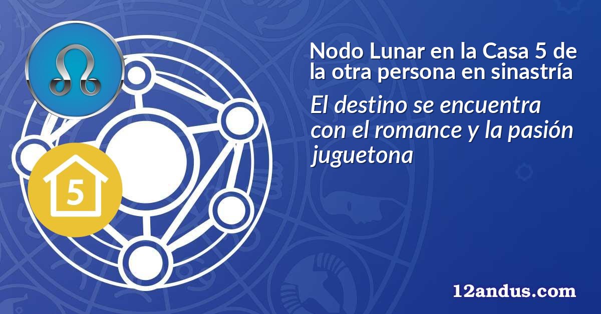 Nodo Lunar en la Casa 5 de la otra persona en sinastría