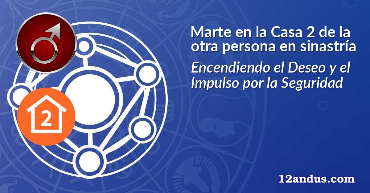 Marte en la Casa 2 de la otra persona en sinastría