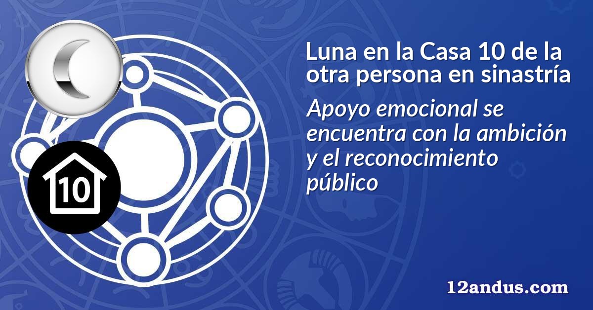 Luna en la Casa 10 de la otra persona en sinastría