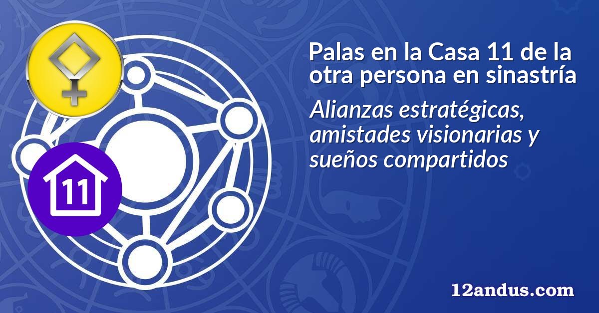Palas en la Casa 11 de la otra persona en sinastría