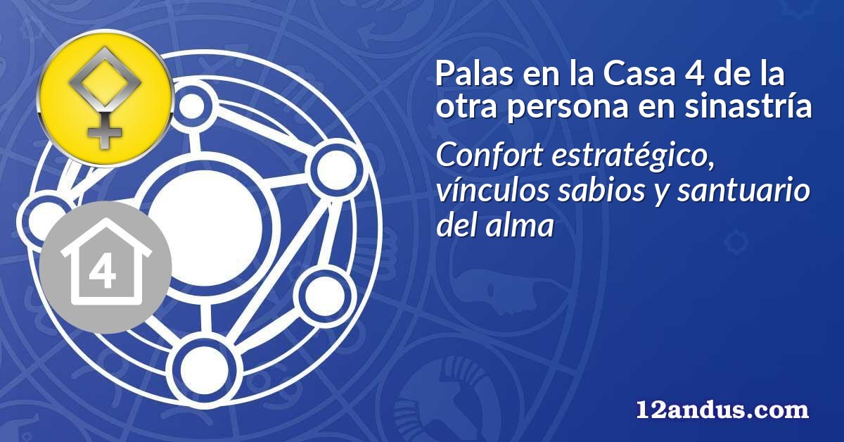 Palas en la Casa 4 de la otra persona en sinastría