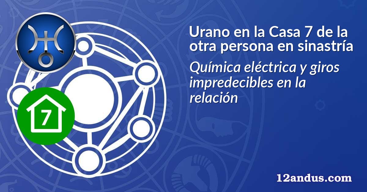 Urano en la Casa 7 de la otra persona en sinastría