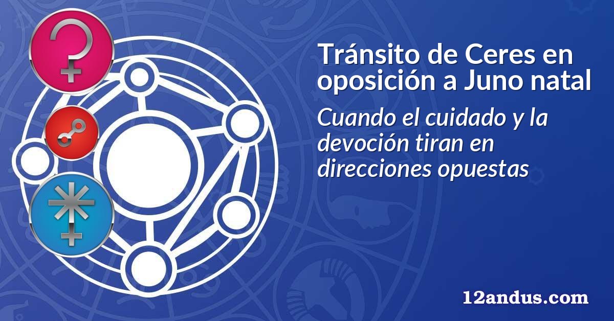 Tránsito de Ceres en oposición a Juno natal