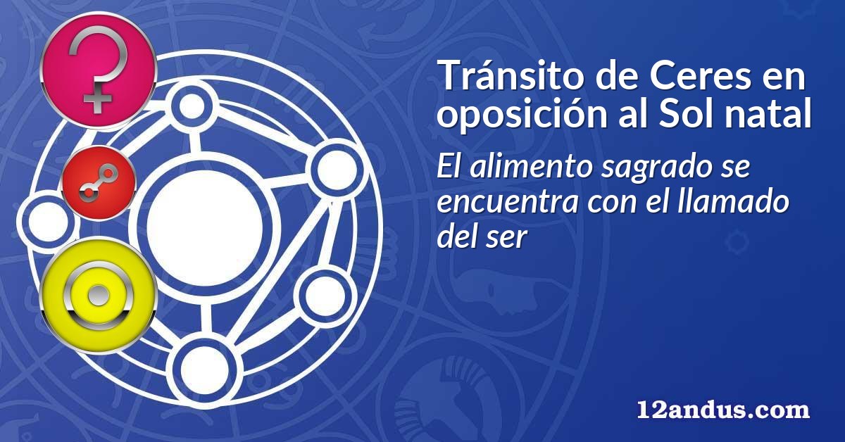 Tránsito de Ceres en oposición al Sol natal