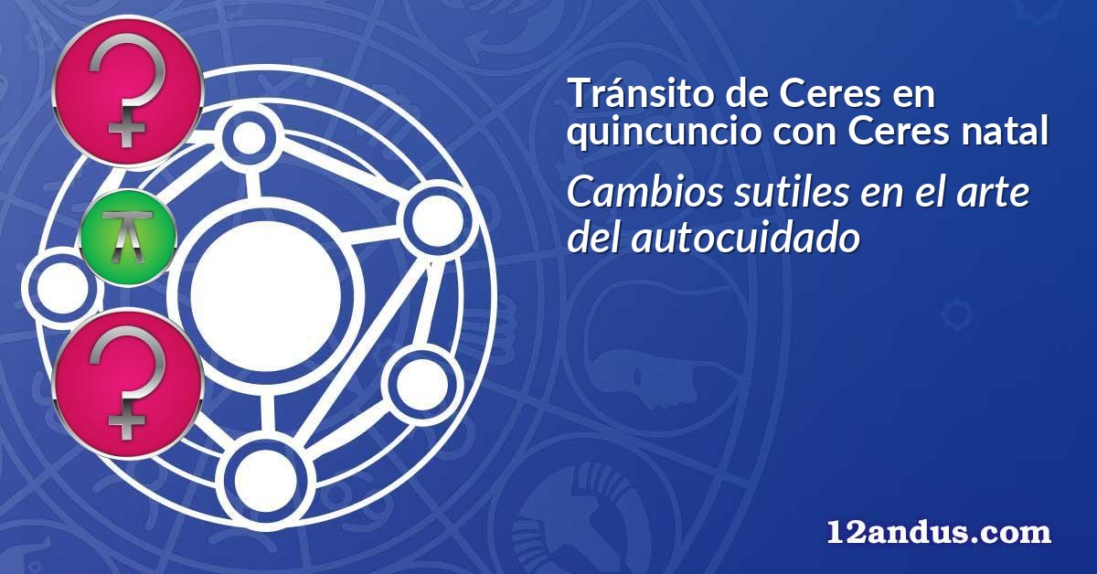 Tránsito de Ceres en quincuncio con Ceres natal