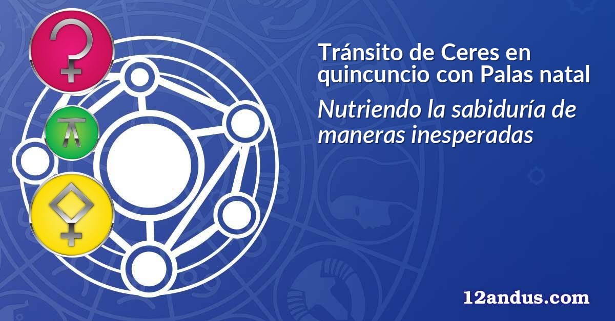 Tránsito de Ceres en quincuncio con Palas natal