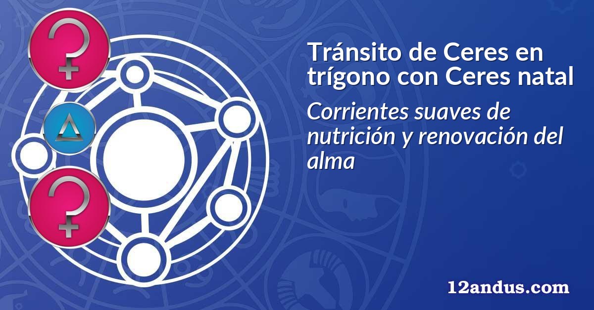 Tránsito de Ceres en trígono con Ceres natal