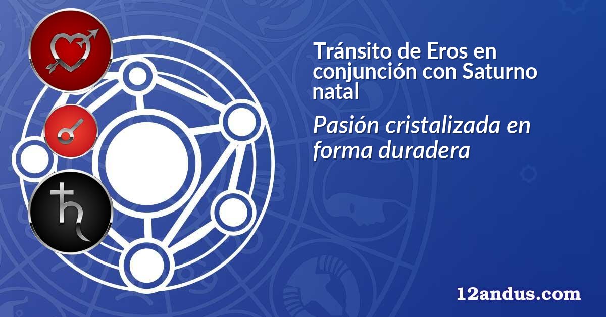 Tránsito de Eros en conjunción con Saturno natal