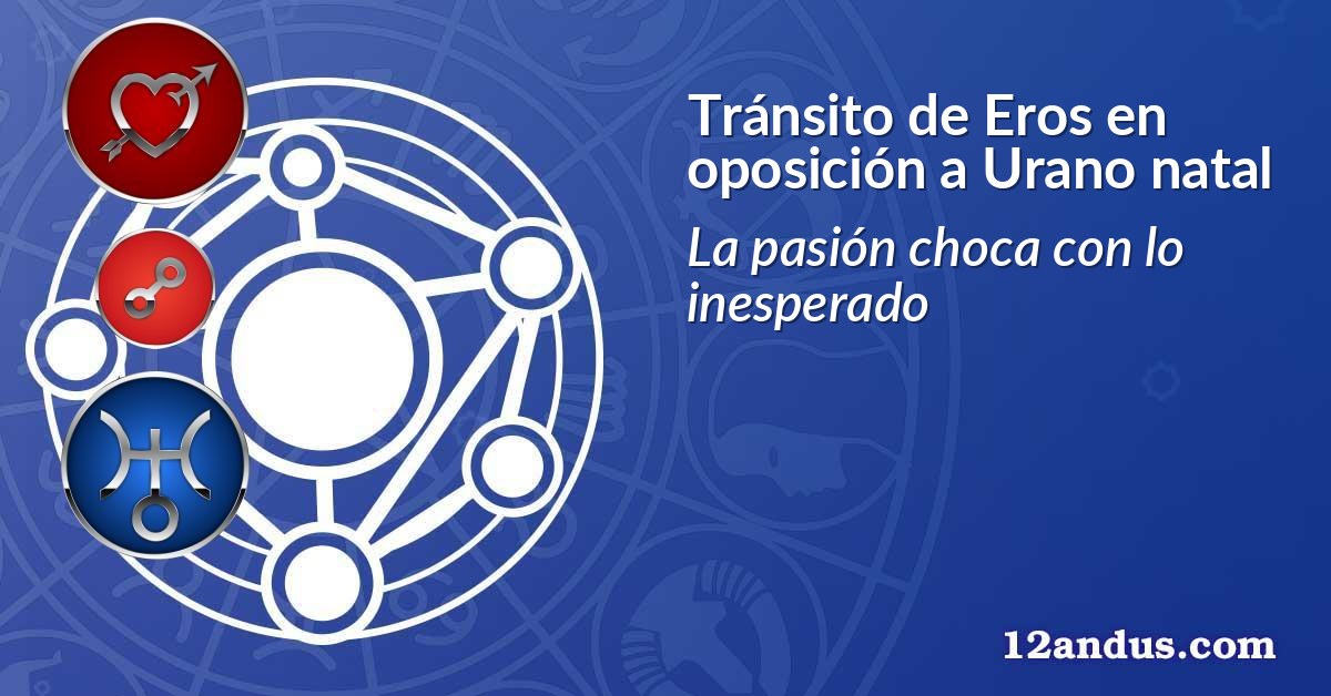 Tránsito de Eros en oposición a Urano natal
