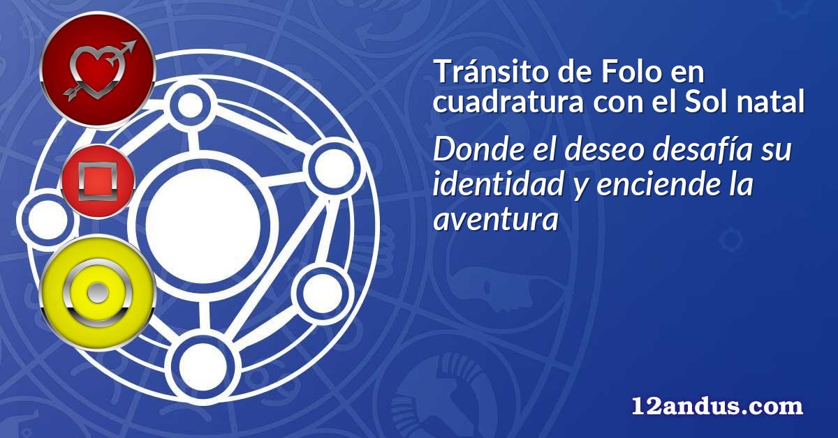 Tránsito de Folo en cuadratura con el Sol natal
