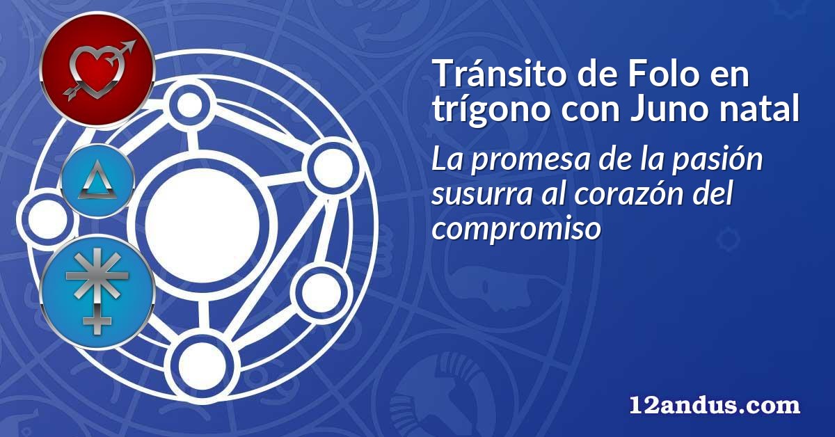 Tránsito de Folo en trígono con Juno natal