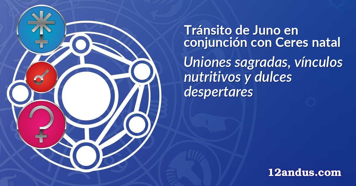 Tránsito de Juno en conjunción con Ceres natal