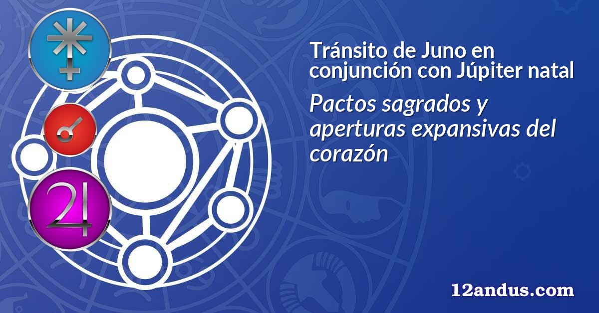 Tránsito de Juno en conjunción con Júpiter natal