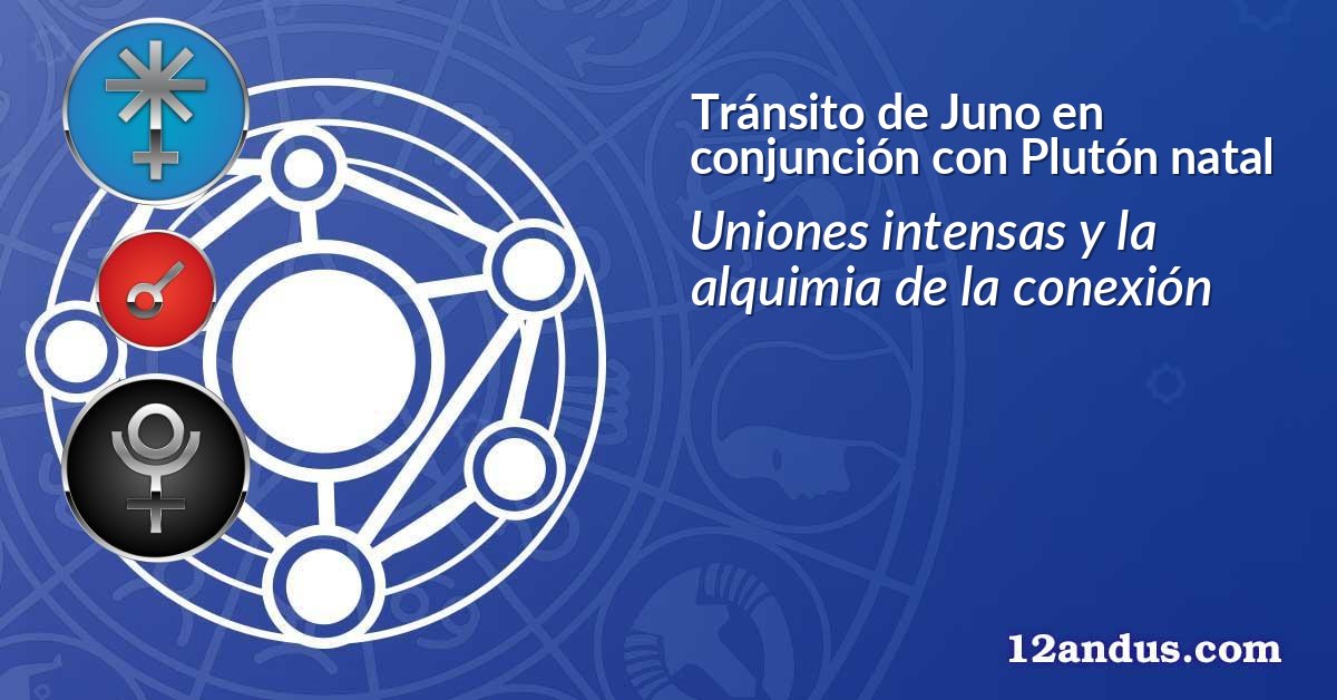 Tránsito de Juno en conjunción con Plutón natal