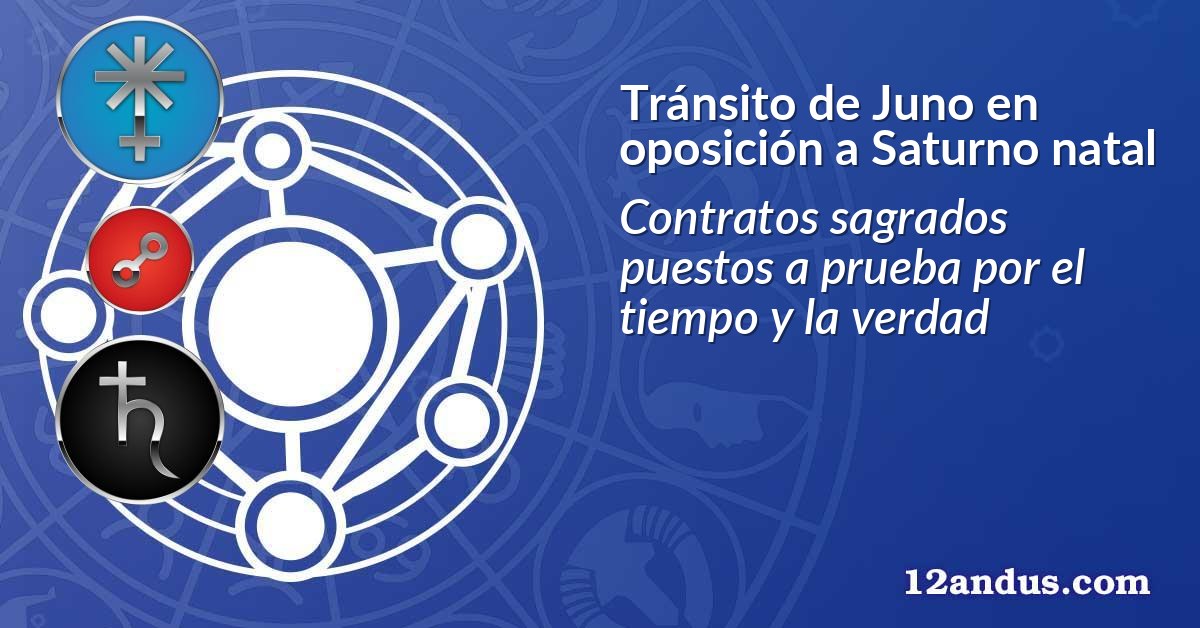 Tránsito de Juno en oposición a Saturno natal