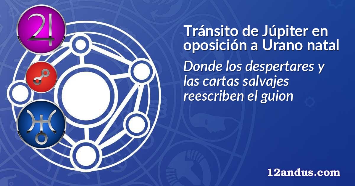 Tránsito de Júpiter en oposición a Urano natal