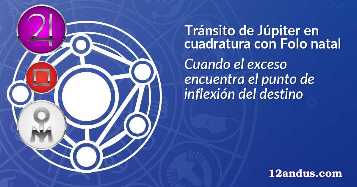 Tránsito de Júpiter en cuadratura con Folo natal