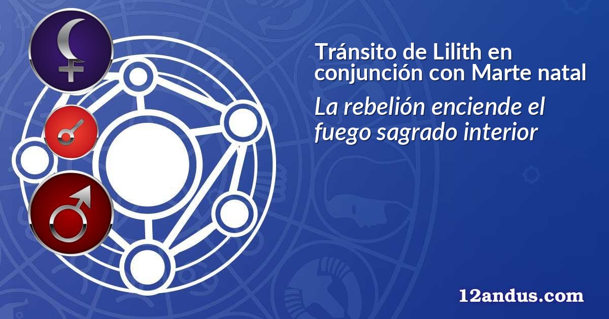 Tránsito de Lilith en conjunción con Marte natal