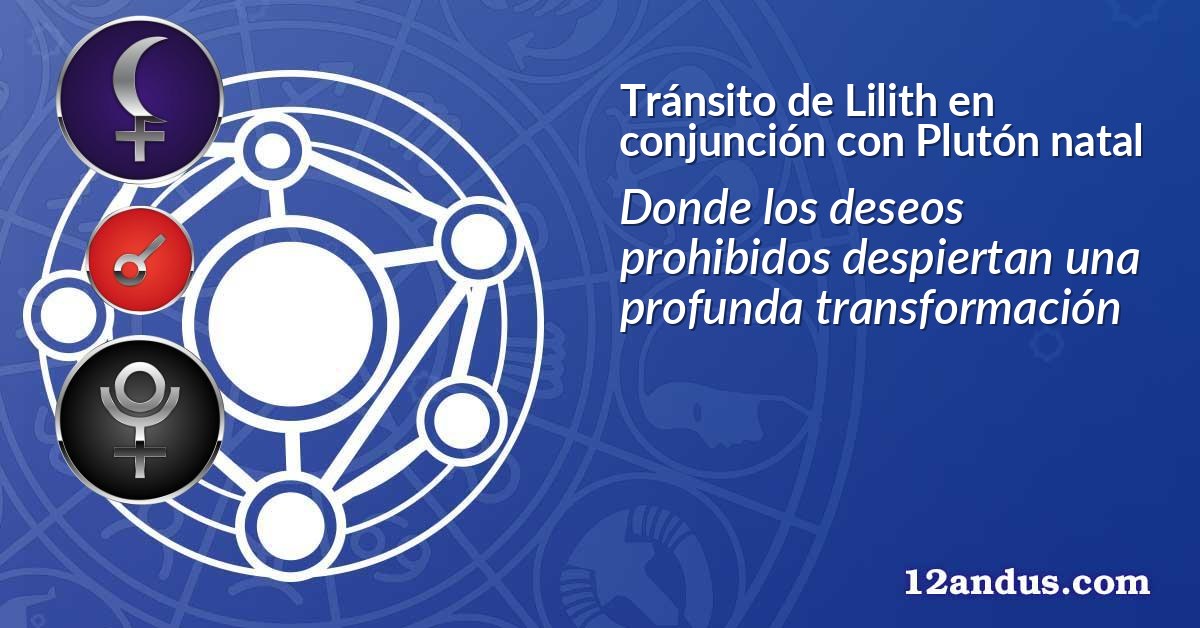 Tránsito de Lilith en conjunción con Plutón natal