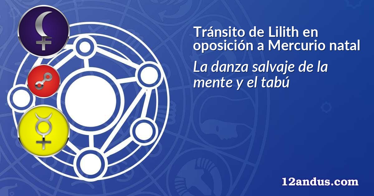 Tránsito de Lilith en oposición a Mercurio natal