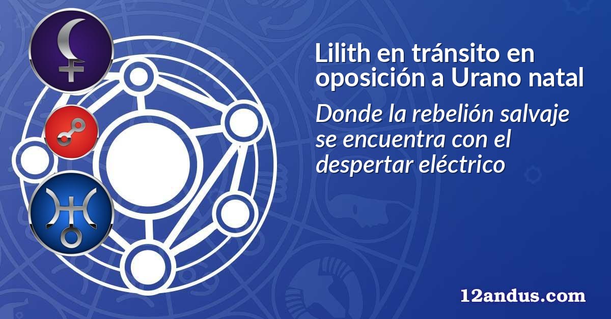 Lilith en tránsito en oposición a Urano natal