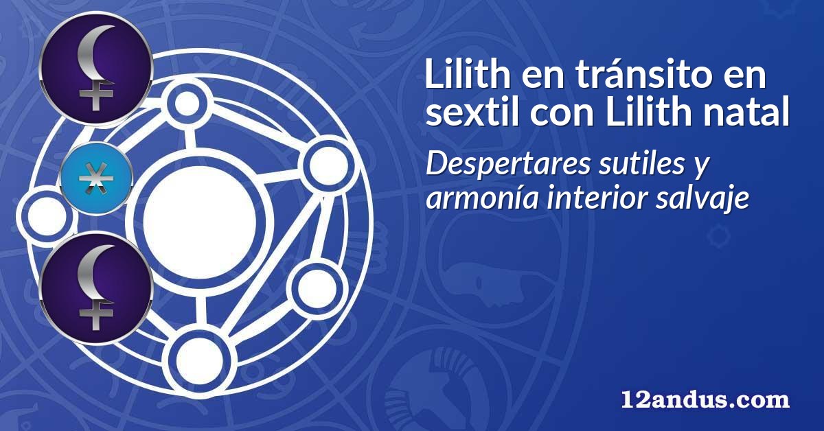 Lilith en tránsito en sextil con Lilith natal