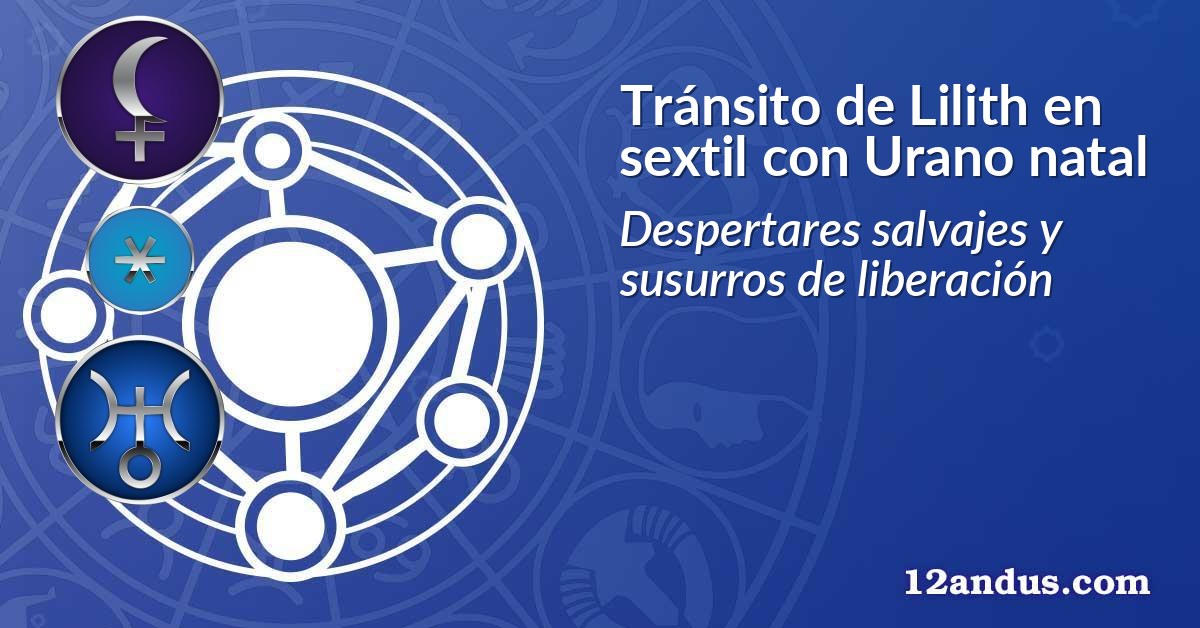 Tránsito de Lilith en sextil con Urano natal