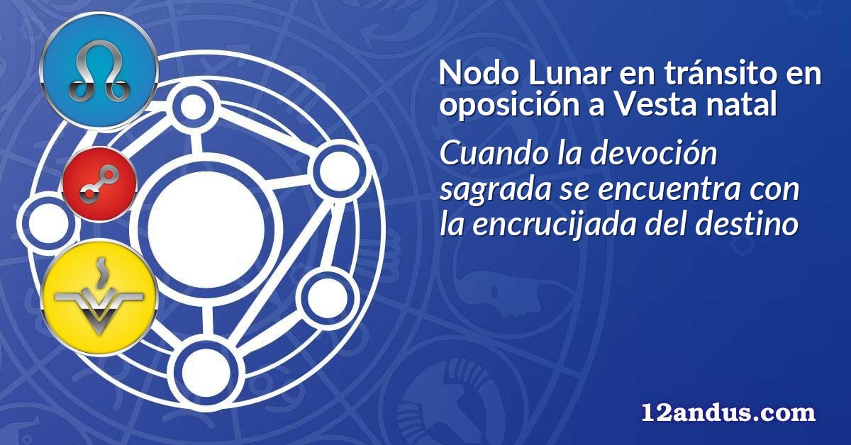 Nodo Lunar en tr&aacute;nsito en oposici&oacute;n a Vesta natal