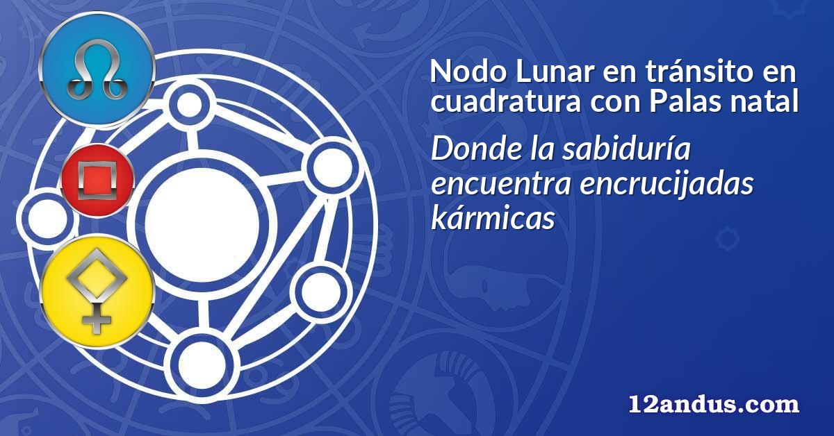 Nodo Lunar en tránsito en cuadratura con Palas natal