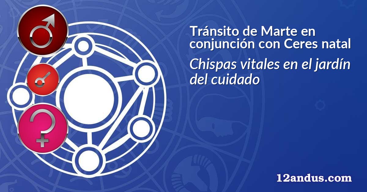 Tránsito de Marte en conjunción con Ceres natal