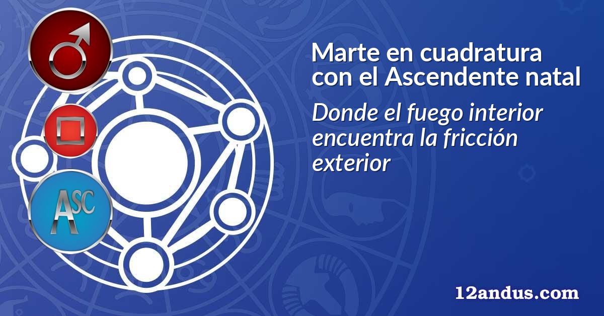 Marte en cuadratura con el Ascendente natal