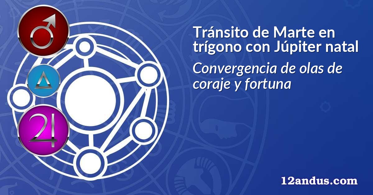 Tránsito de Marte en trígono con Júpiter natal