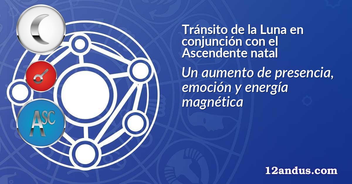 Tránsito de la Luna en conjunción con el Ascendente natal