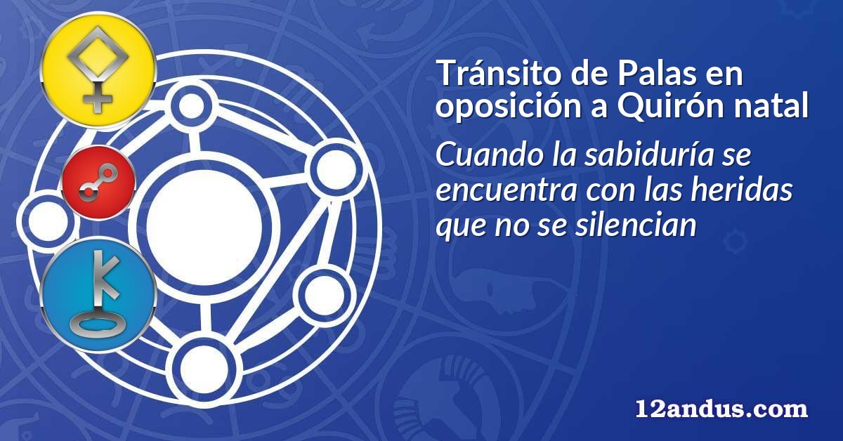 Tránsito de Palas en oposición a Quirón natal