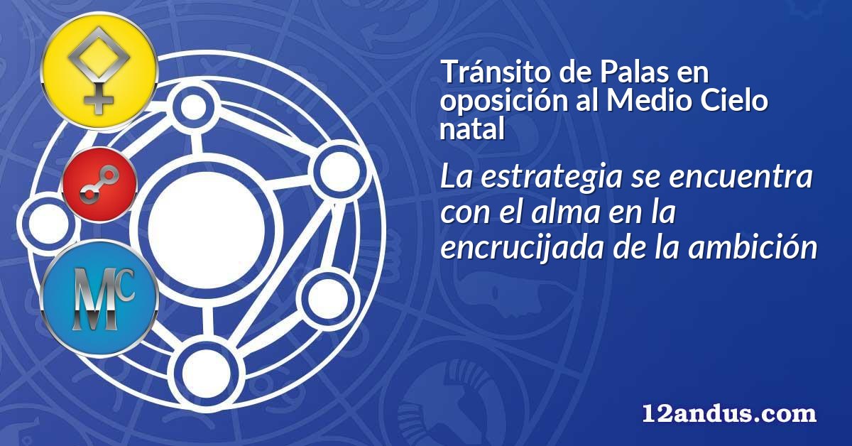Tránsito de Palas en oposición al Medio Cielo natal