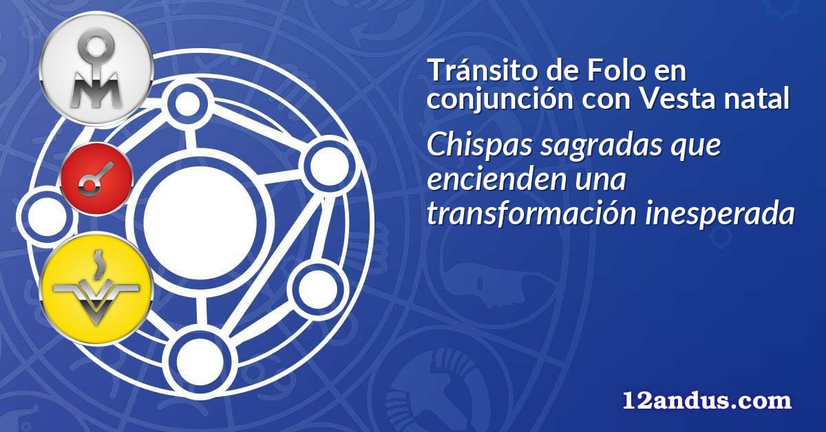 Tránsito de Folo en conjunción con Vesta natal