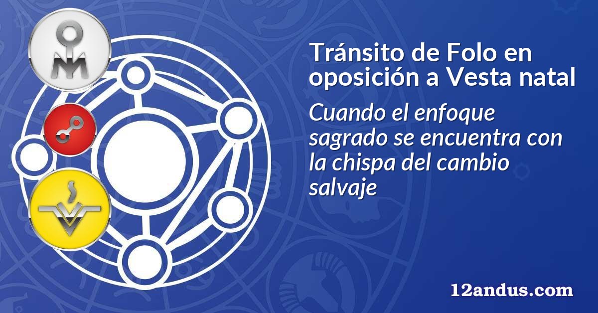 Tránsito de Folo en oposición a Vesta natal
