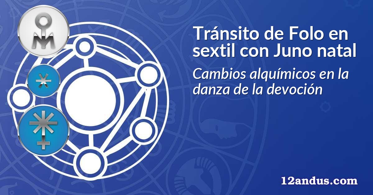 Tránsito de Folo en sextil con Juno natal
