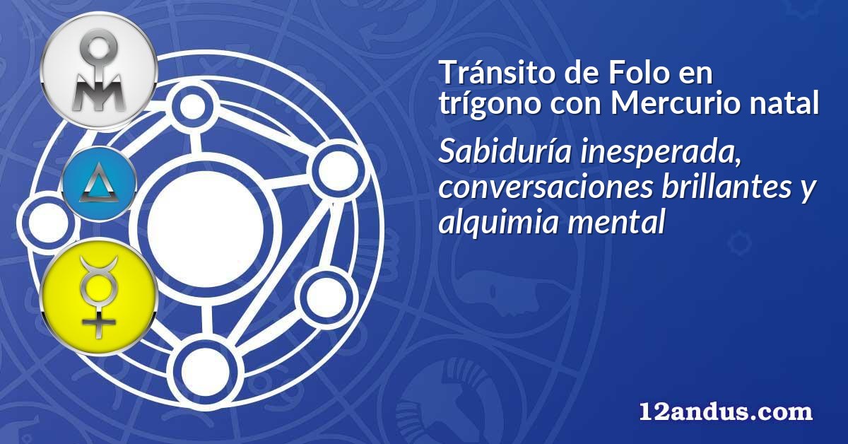 Tránsito de Folo en trígono con Mercurio natal
