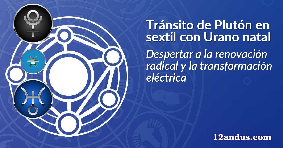 Tránsito de Plutón en sextil con Urano natal