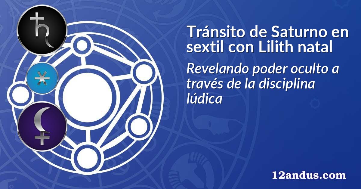 Tránsito de Saturno en sextil con Lilith natal