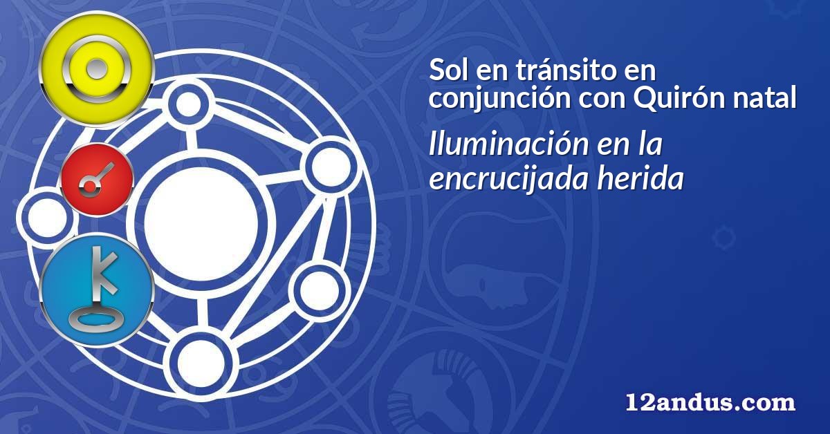 Sol en tránsito en conjunción con Quirón natal