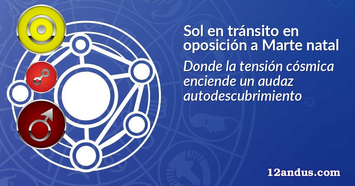Sol en tránsito en oposición a Marte natal