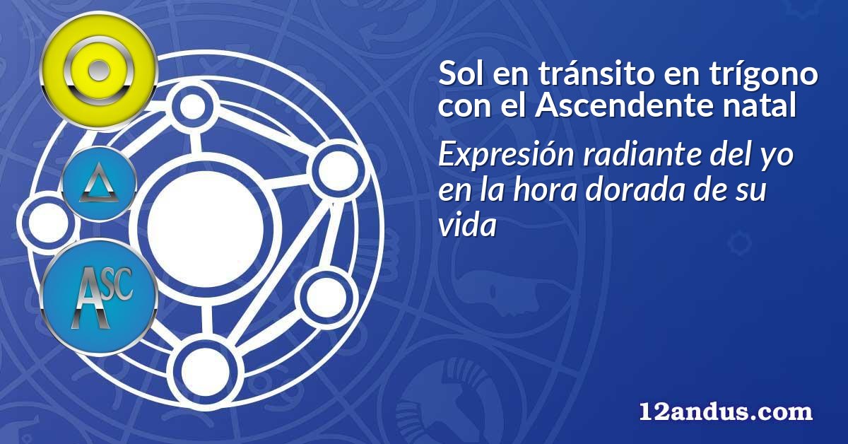 Sol en tránsito en trígono con el Ascendente natal