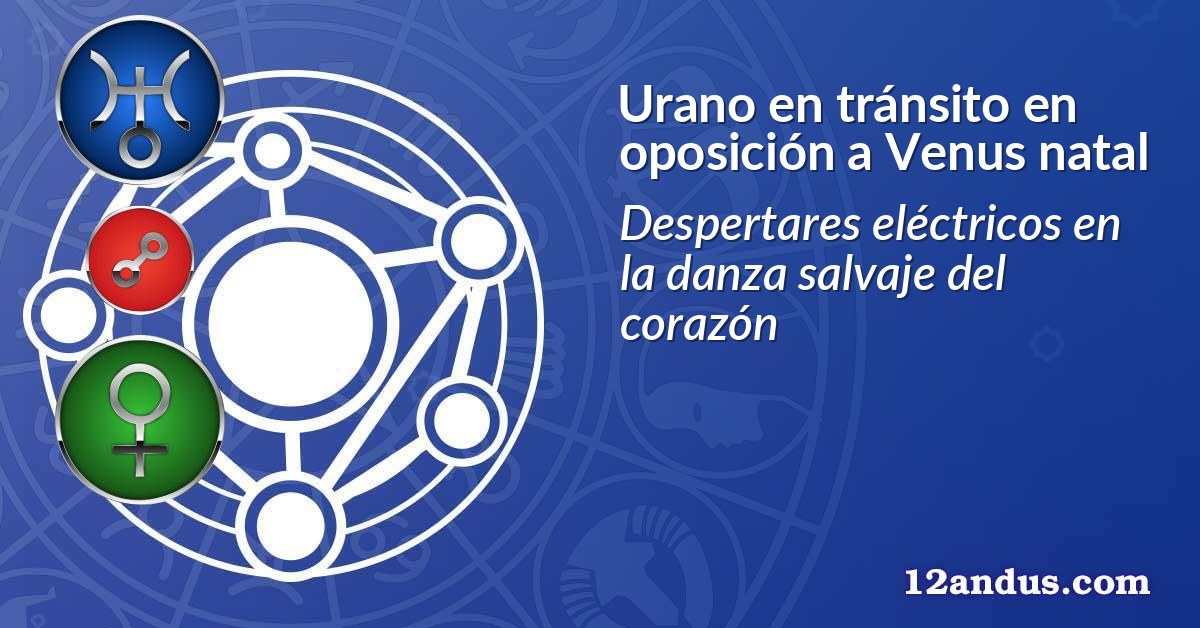 Urano en tránsito en oposición a Venus natal