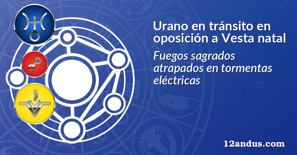 Urano en tránsito en oposición a Vesta natal