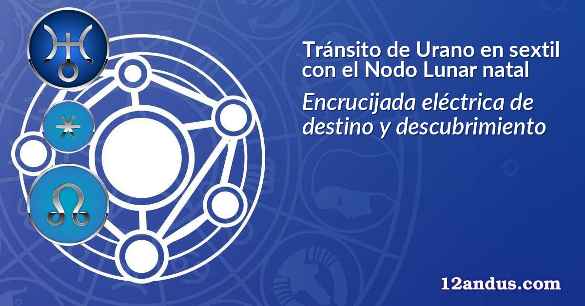 Tránsito de Urano en sextil con el Nodo Lunar natal