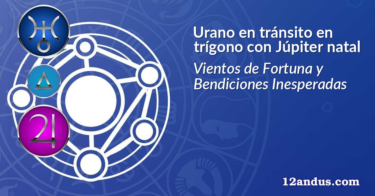 Urano en tránsito en trígono con Júpiter natal