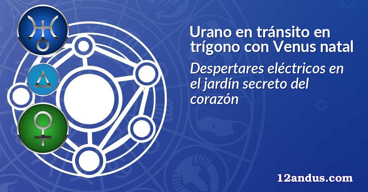 Urano en tránsito en trígono con Venus natal